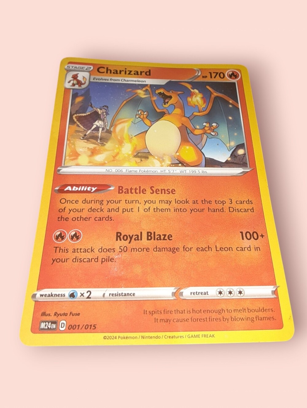 2018 Pokémon Charizard 3/70 Dragon Majesty Rare Holo Card